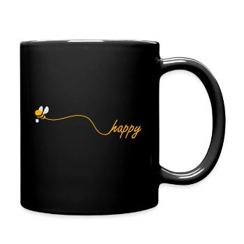 Bee happy Beekeeper Gift Beekeeping Beekeeping Beekeeping - Full Colour Mug - black - Right