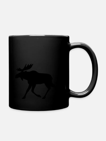 Elch - Tasse einfarbig - Schwarz