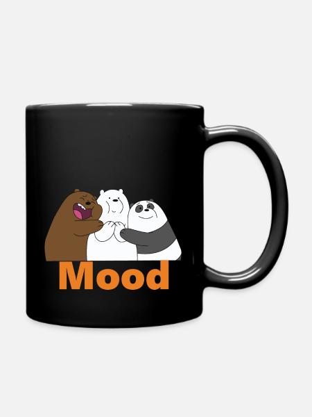 Funny Bears, Animals, Friends shirt, Cute Shirt - Full Colour Mug - black