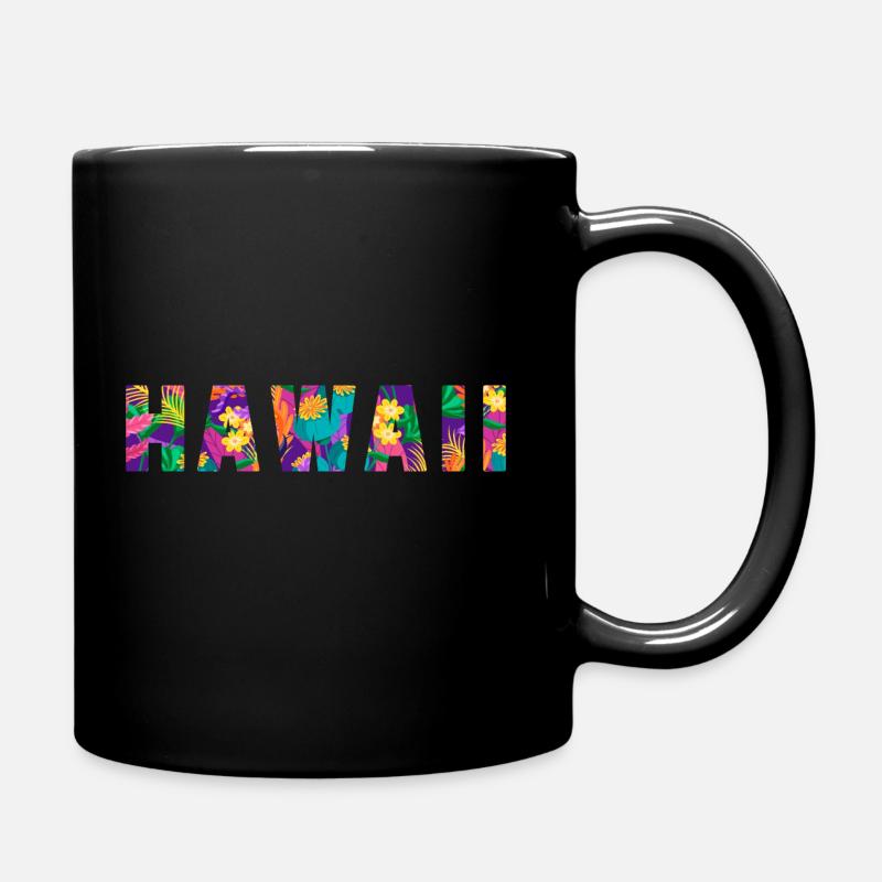 Hawaï Flowers - Mug uni - noir