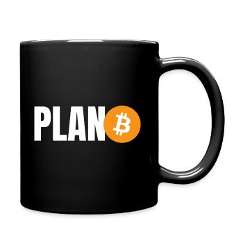 Plan B Bitcoin BTC - Full Colour Mug - black - Right