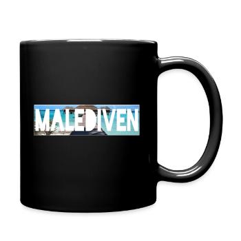 malediven - Tasse einfarbig - Schwarz - Rechts