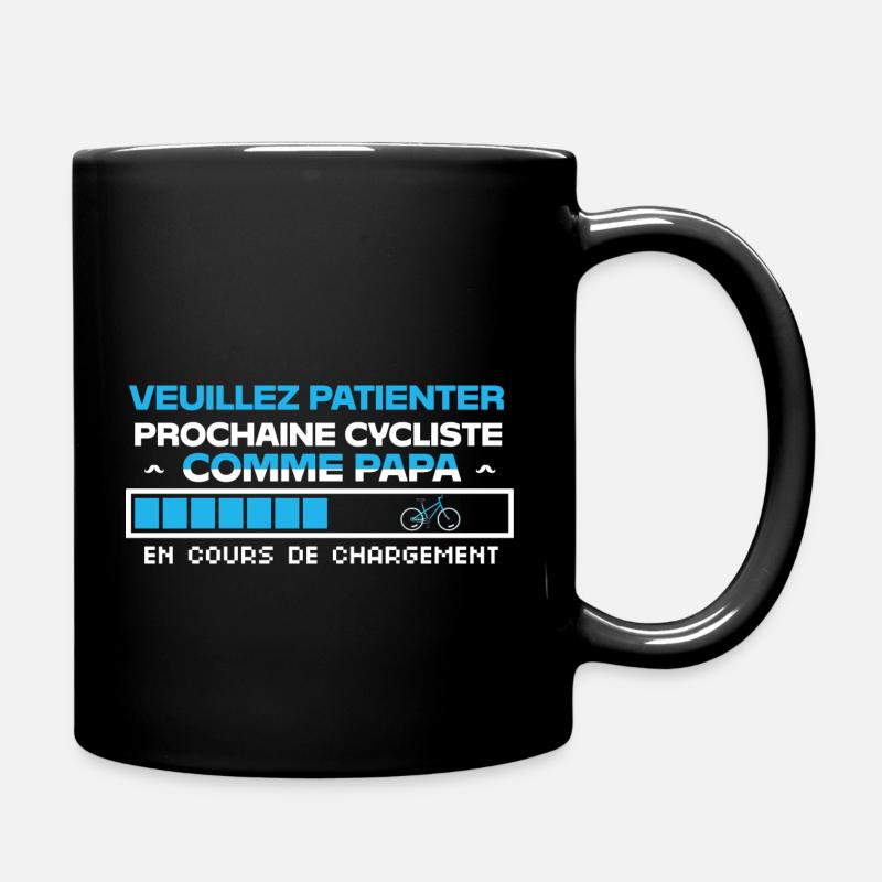 prochaine cycliste comme papa chargement cadeau - Mug uni - noir