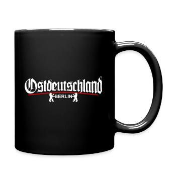 Ostdeutschland - BERLIN - Tasse einfarbig - Schwarz - Rechts