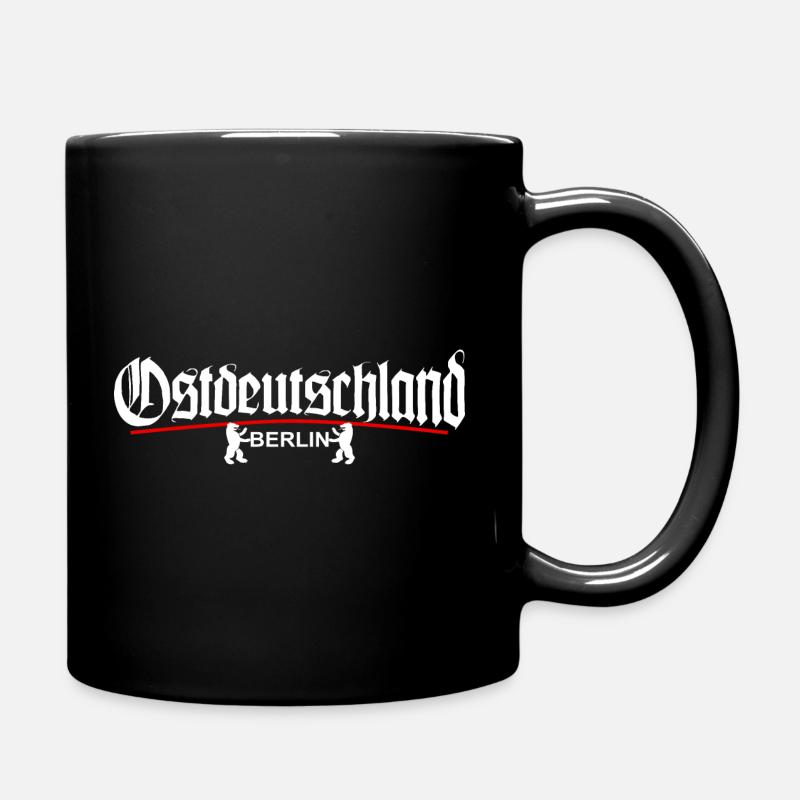Ostdeutschland - BERLIN - Tasse einfarbig - Schwarz