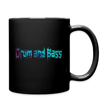 Drum and Bass für die Drum- und Bass-Liebhaber - Tasse einfarbig - Schwarz - Rechts