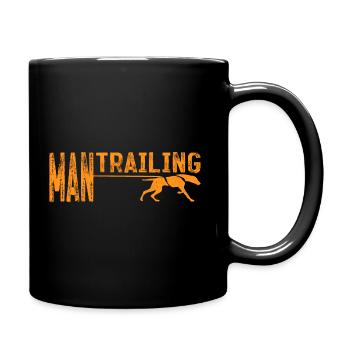 vintage Mantrailing amoureux de chien - Mug uni - noir - Droite