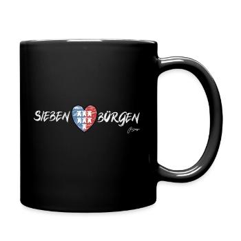 Pongratz Design | Moderne siebenbürgische Mode - Tasse einfarbig - Schwarz - Rechts