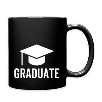 diplômé - Mug uni - noir - Droite