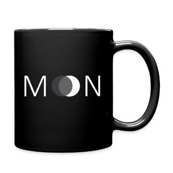 Moon Black//White - Tasse einfarbig - Schwarz - Rechts