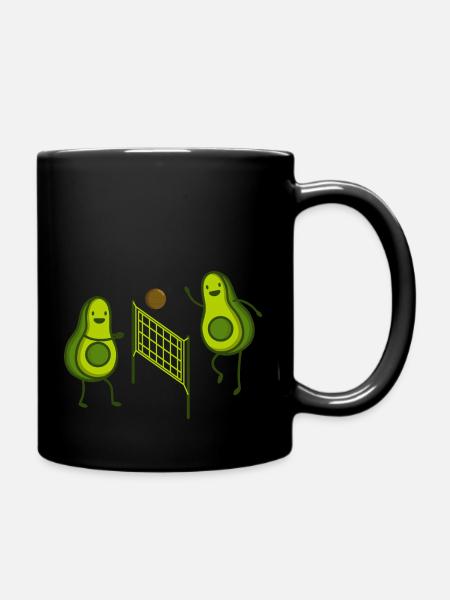 avocado volley-ball - Mug uni - noir