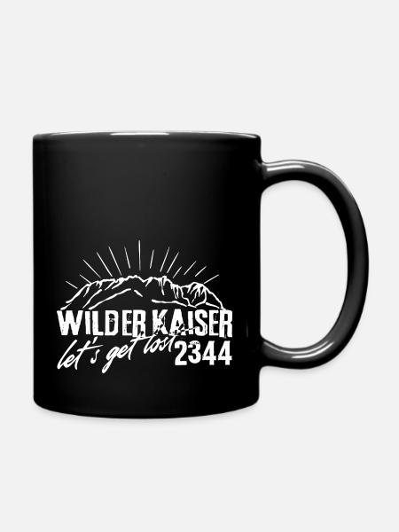 Wilder Kaiser Kitzbühel Tirol Let’s get lost cool - Tasse einfarbig - Schwarz