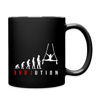 Silk Cloth Dance - Aerial Silks or Aerial Dance - Full Colour Mug - black - Right