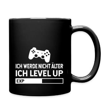 Lustiges Zocken Gamer Ich Level Up Jungs Gaming - Tasse einfarbig - Schwarz - Rechts