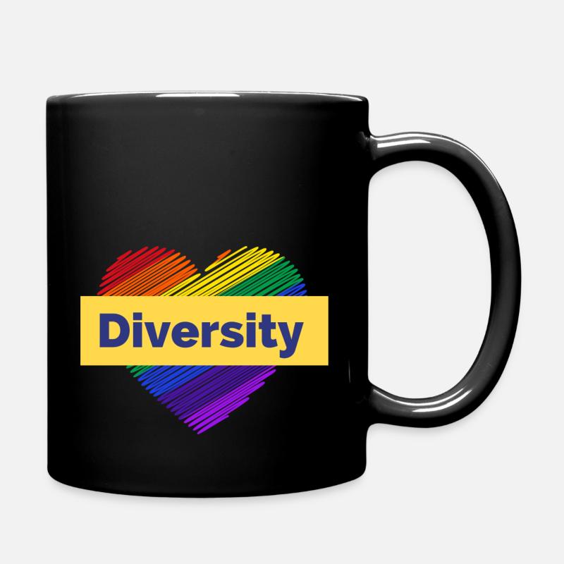 Embrace Diversity - Tasse einfarbig - Schwarz
