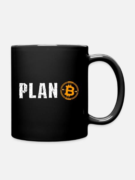 BTC Plan B - Tasse einfarbig - Schwarz