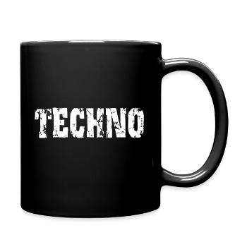 TECHNO - Tasse einfarbig - Schwarz - Rechts