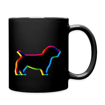 CMYK Irish Glen of Imaal Terrier - Full Colour Mug - black - Right