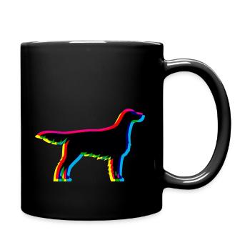 CMYK Irish Red and White Setter - Full Colour Mug - black - Right