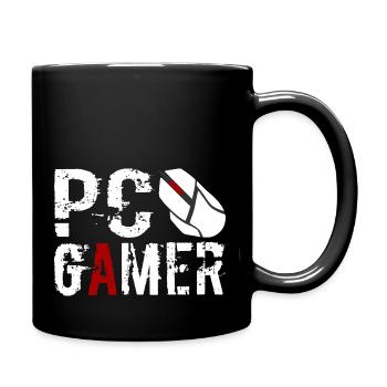 PC Gamer Maus Gaming Zocken - Tasse einfarbig - Schwarz - Rechts