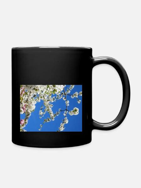 Maske für den Frühling - Tasse einfarbig - Schwarz