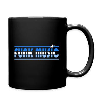 Funk Musik Funky Retro - Tasse einfarbig - Schwarz - Rechts