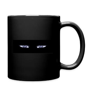 Anime Augen - Tasse einfarbig - Schwarz - Rechts