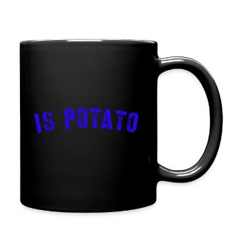 Is Potato - Russian Meme - Support Ukraine - Full Colour Mug - black - Right