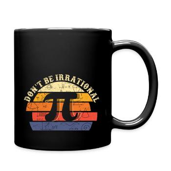 Ne soyez pas irrationnel Symbole Pi Day Professeur de mathématiques - Mug uni - noir - Droite