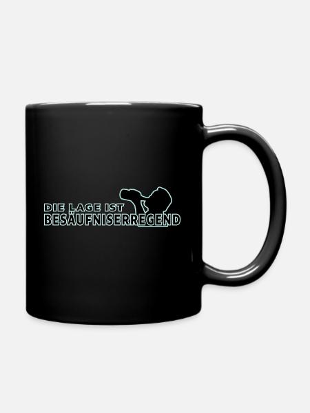 Schlimm! - Tasse einfarbig - Schwarz