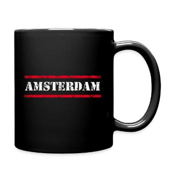 Amsterdam - Full Colour Mug - black - Right