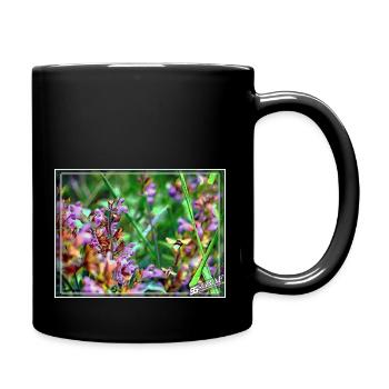 Biene und Hummel fliegen im Duett - Tasse einfarbig - Schwarz - Rechts