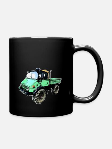 unimog 406 - Tasse einfarbig - Schwarz