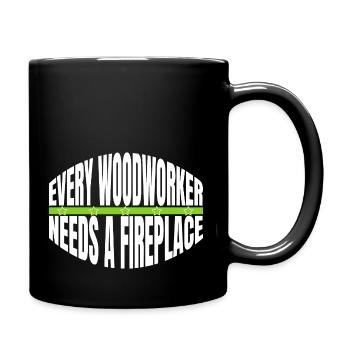 a carpenters prayer tshirts gift idea - Tasse einfarbig - Schwarz - Rechts