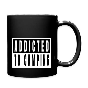 hike birthday present idea camping quote mountains - Tasse einfarbig - Schwarz - Rechts