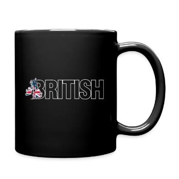 british isles - Full Colour Mug - black - Right