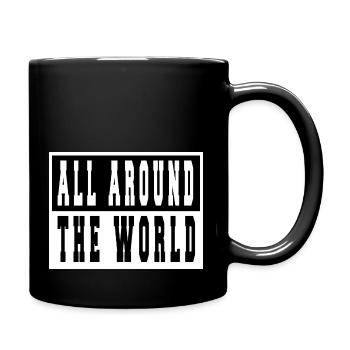 outdoors awesome different traveling fun funny - Tasse einfarbig - Schwarz - Rechts