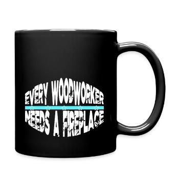 funshirt carpenter baby and toddler shirts - Full Colour Mug - black - Right