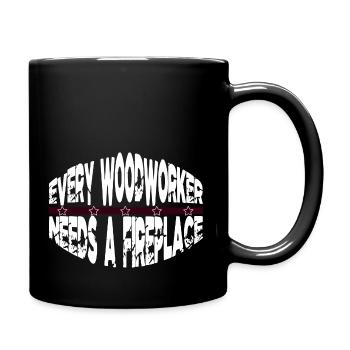 carpenter joke birthday present - Tasse einfarbig - Schwarz - Rechts