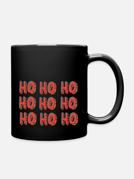 HoHoHo - Tasse einfarbig - Schwarz
