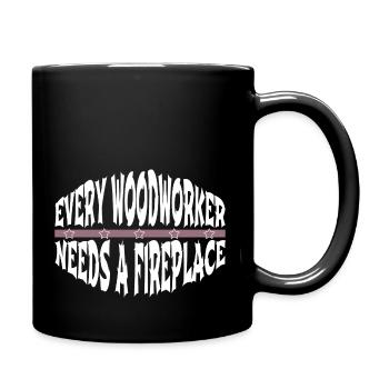 felling union carpenter carpenter jokes tshirts - Full Colour Mug - black - Right