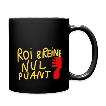 roi & reine nul puant - Mug uni - noir - Droite