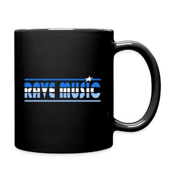Rave Music Retro - Full Colour Mug - black - Right