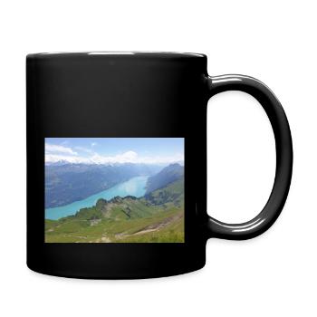 MONTAGNE ET LAC - Mug uni - noir - Droite