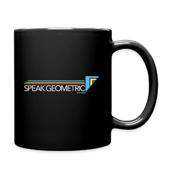 Speak Geometric by Cinodrago - Full Colour Mug - black - Right