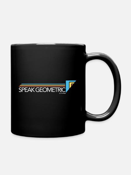 Speak Geometric de Cinodrago - Mug uni - noir