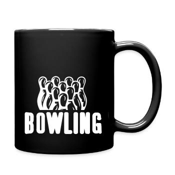 Design de bowling génial pour bowlers T-Shirt - Mug uni - noir - Droite