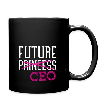future princesse PDG Design pour une fille PDG - Mug uni - noir - Droite