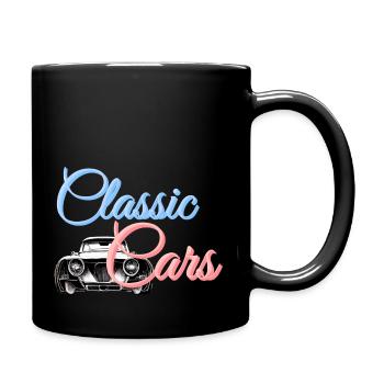 Classic Cars Design 03 - Tasse einfarbig - Schwarz - Rechts