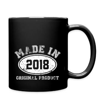 made in 2018 Original product - anniversaire - Mug uni - noir - Droite
